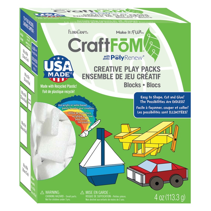 CraftFōM Blocks Craft Play Pack - White (CPG)