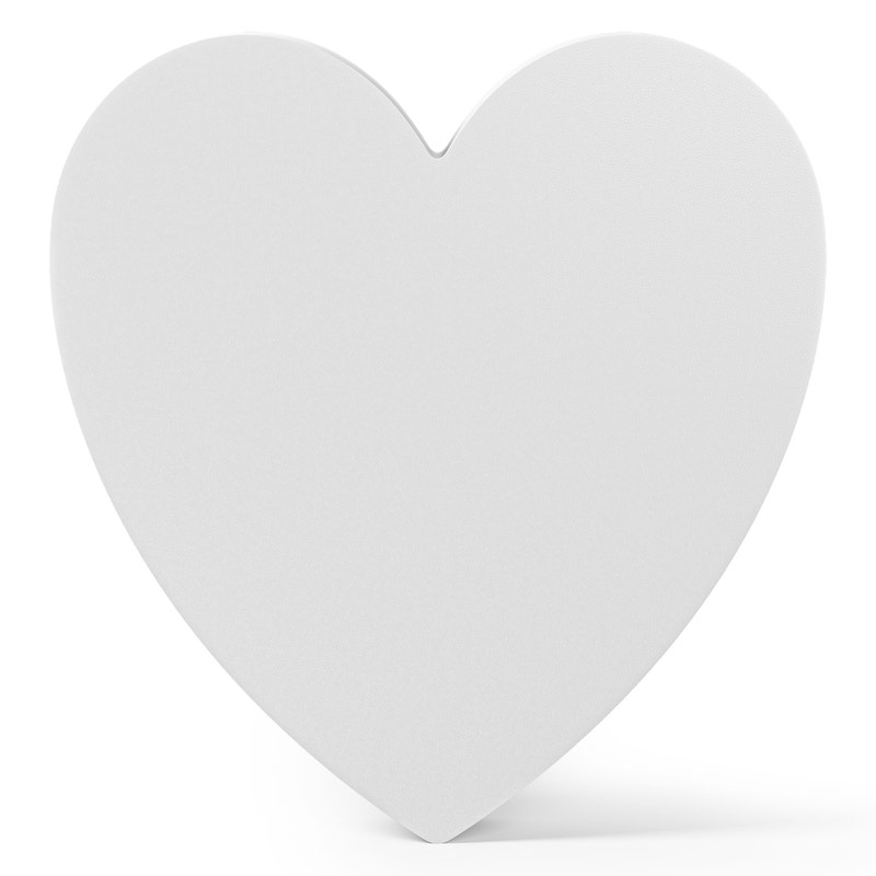 SmoothFōM Heart - White (Bulk)