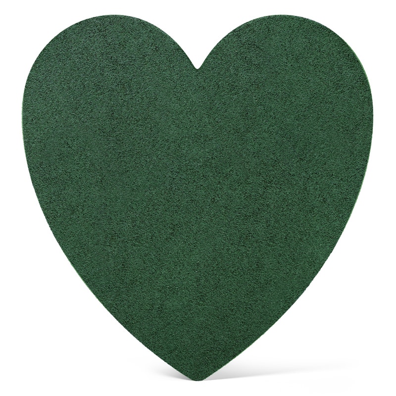 FloraFōM Reinforced Heart - Painted Green (Bulk)