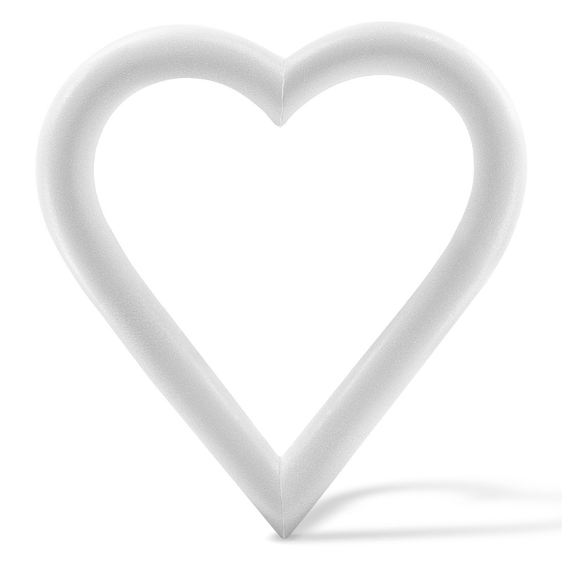 CraftFōM Extruded Heart - White (Bulk)