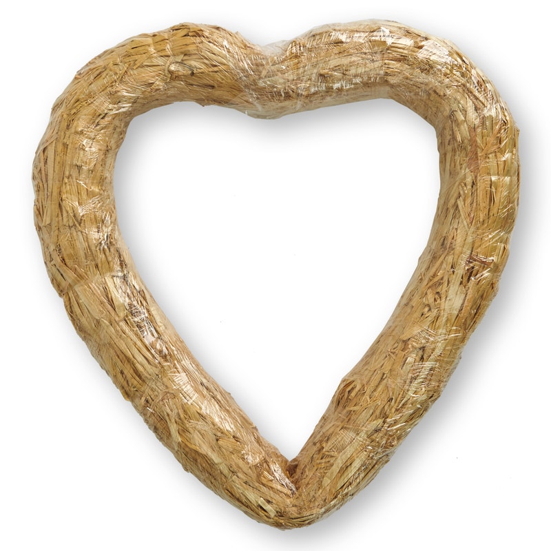 Decorative Straw Heart Wreath Form (CPG)