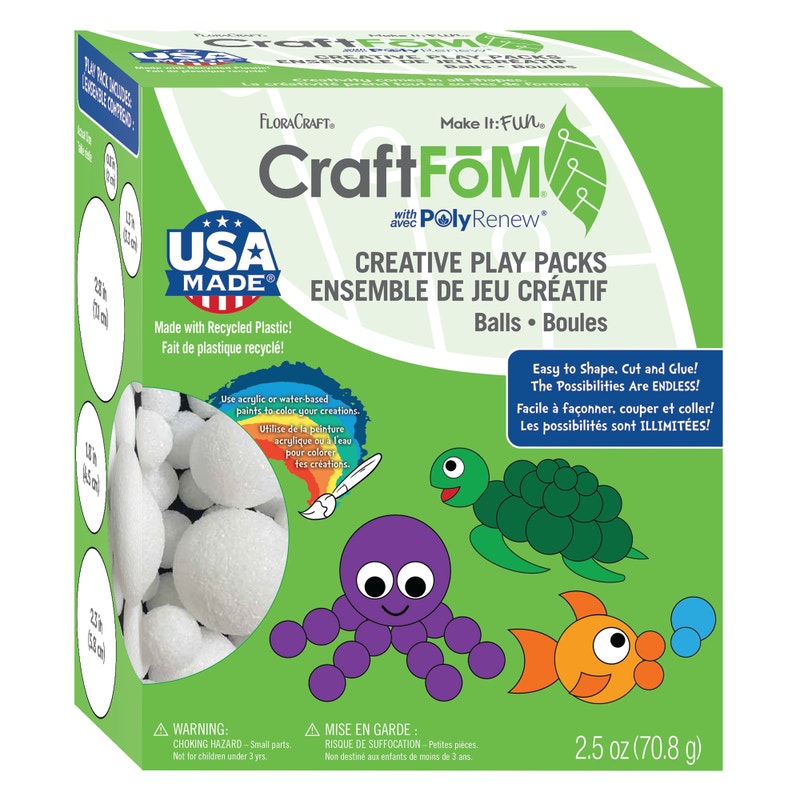 CraftFōM Balls Craft Play Pack - White (CPG)