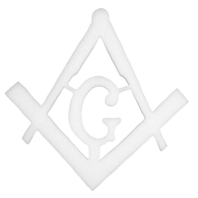 CraftFōM Masonic Blue Lodge Emblem - White (Bulk)
